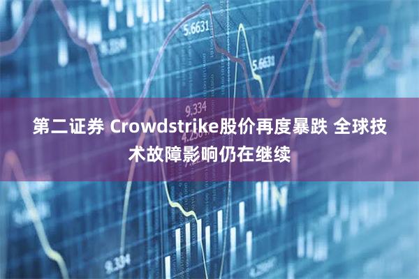 第二证券 Crowdstrike股价再度暴跌 全球技术故障影响仍在继续